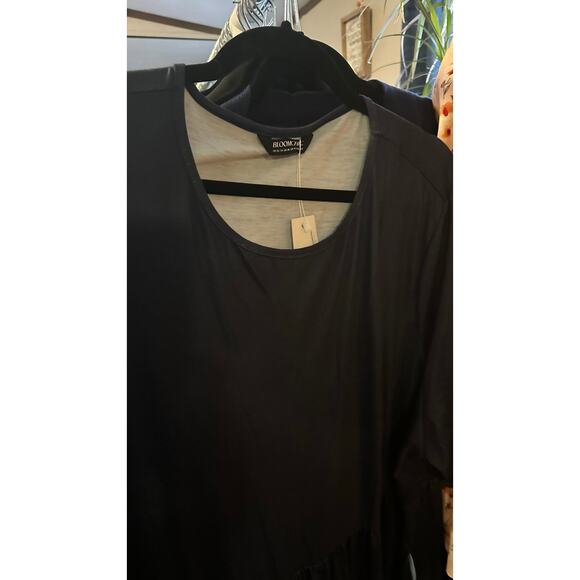 3X 22 24 Plus Size Ombre Tie Dye T shirt Dress Round Neck Pockets BloomChic - Picture 8 of 8